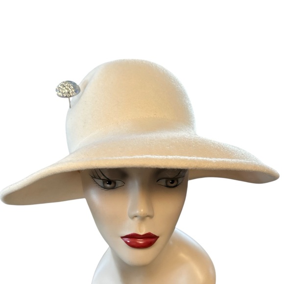 Vintage Frank olive wool felt hat